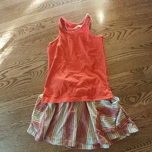 Tea skirt and shirt outfit